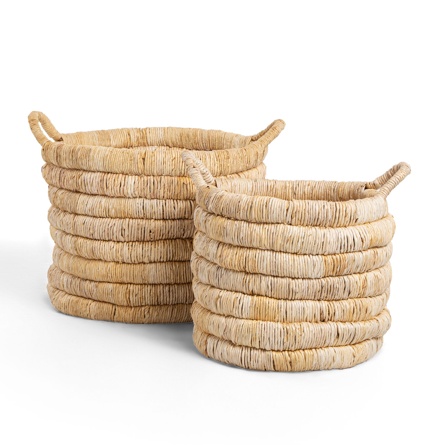 Caterpillar Sago Round Basket-Set of 2 OBS3025N